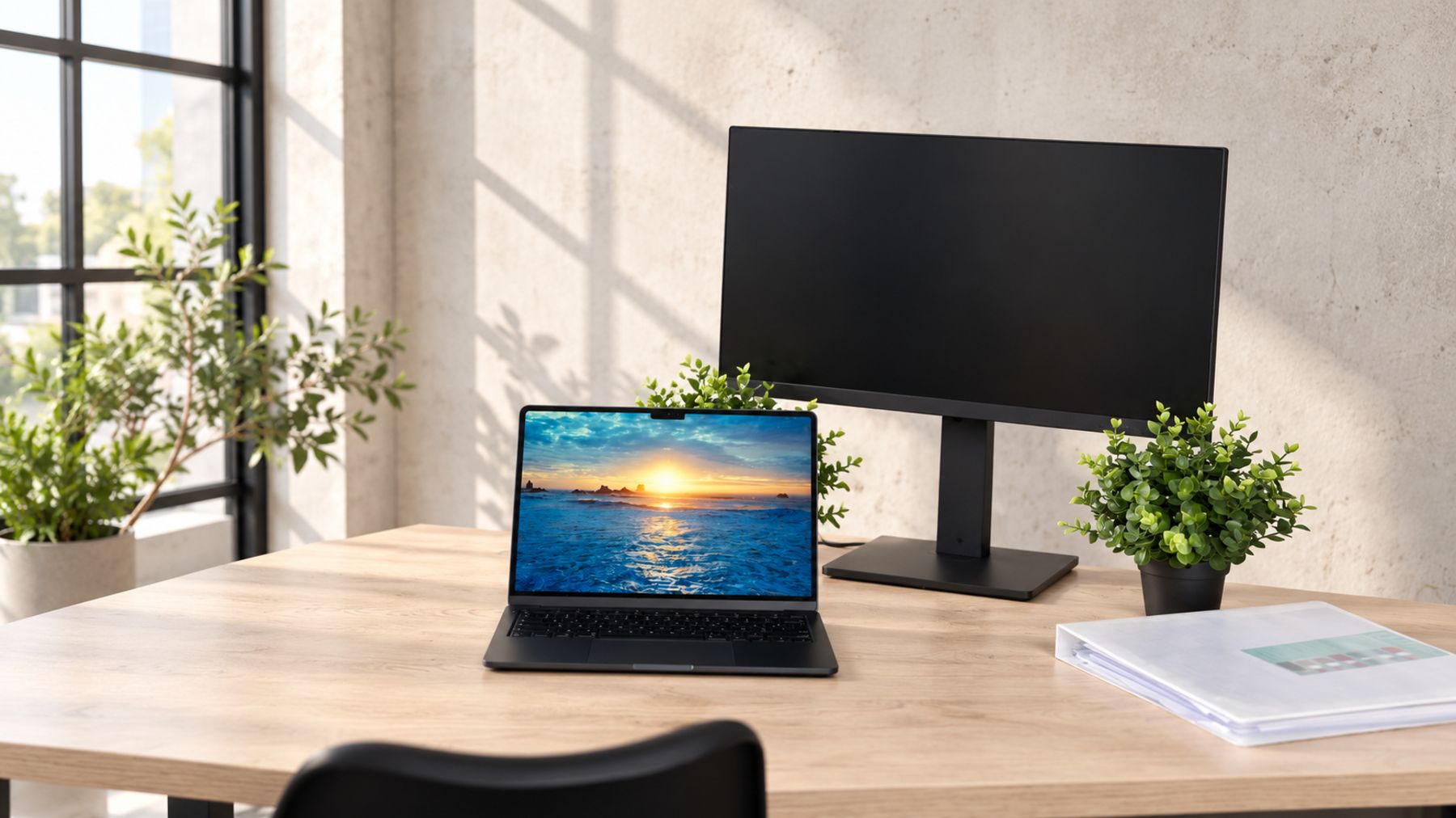 Praktijkrapporten doornemen naast een laptop