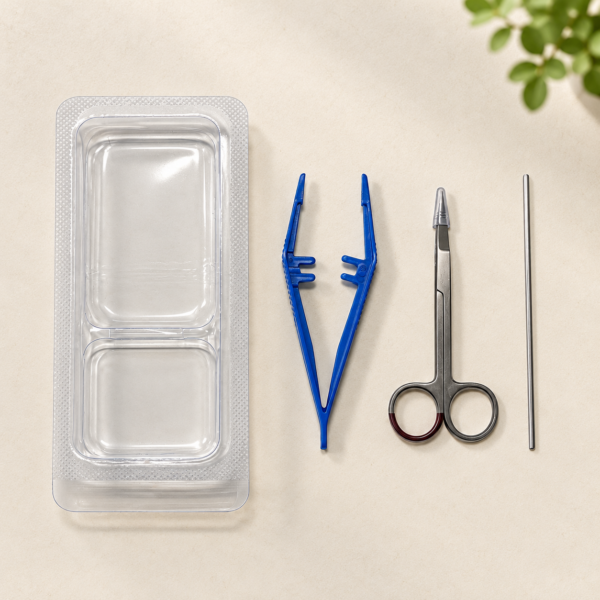 HEKA steriele instrumentensets (pincet + schaar + knopsonde) - 100 stuks