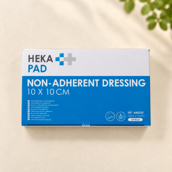 HEKAPAD niet-inklevende kompressen - steriel - 10x10cm - 100stuks