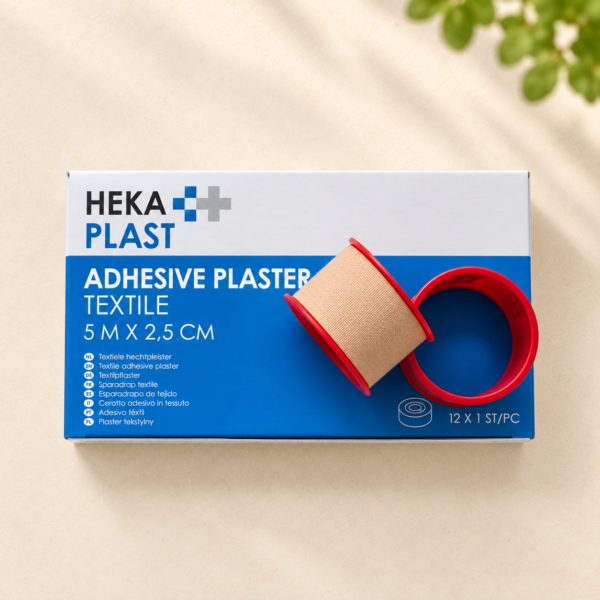 HEKAPLAST Hechtpleister op spoel - 2,5cm x 5m - per stuk